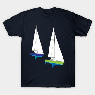 J/24 Sailboats Racing T-Shirt